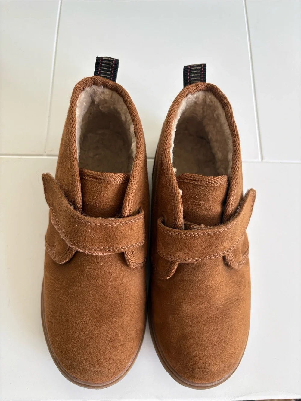 Cat & Jack Kids “Mangus” Cognac Suede- Chukka Boot Style Boots